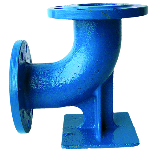 Cot cu picior din fonta, pentru hidrant, cu flanse, PN16, DN65 – DN100,  FIG.14.30 – Eudis – Robineti si accesorii pentru controlul fluidelor